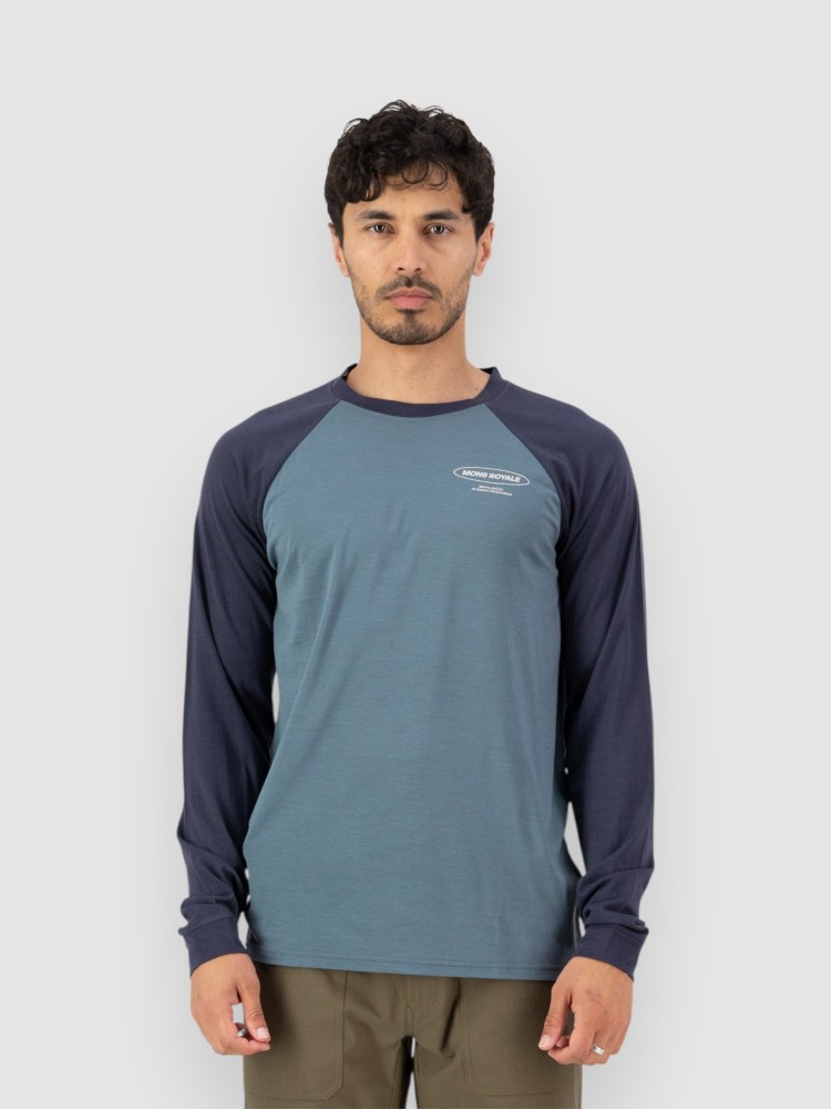 

Функциональная рубашка Mons Royale Icon Merino Raglan Funktionsshirt, goblin blue/midnight, Синий, Функциональная рубашка Mons Royale Icon Merino Raglan Funktionsshirt, goblin blue/midnight