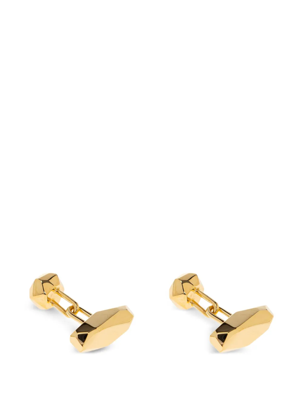 

Граненые золотые запонки Lanvin, золотой