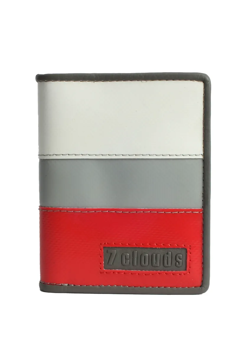 

Кошелек 7clouds "Keron 7.1", из брезента, цвет Red-Grey-White