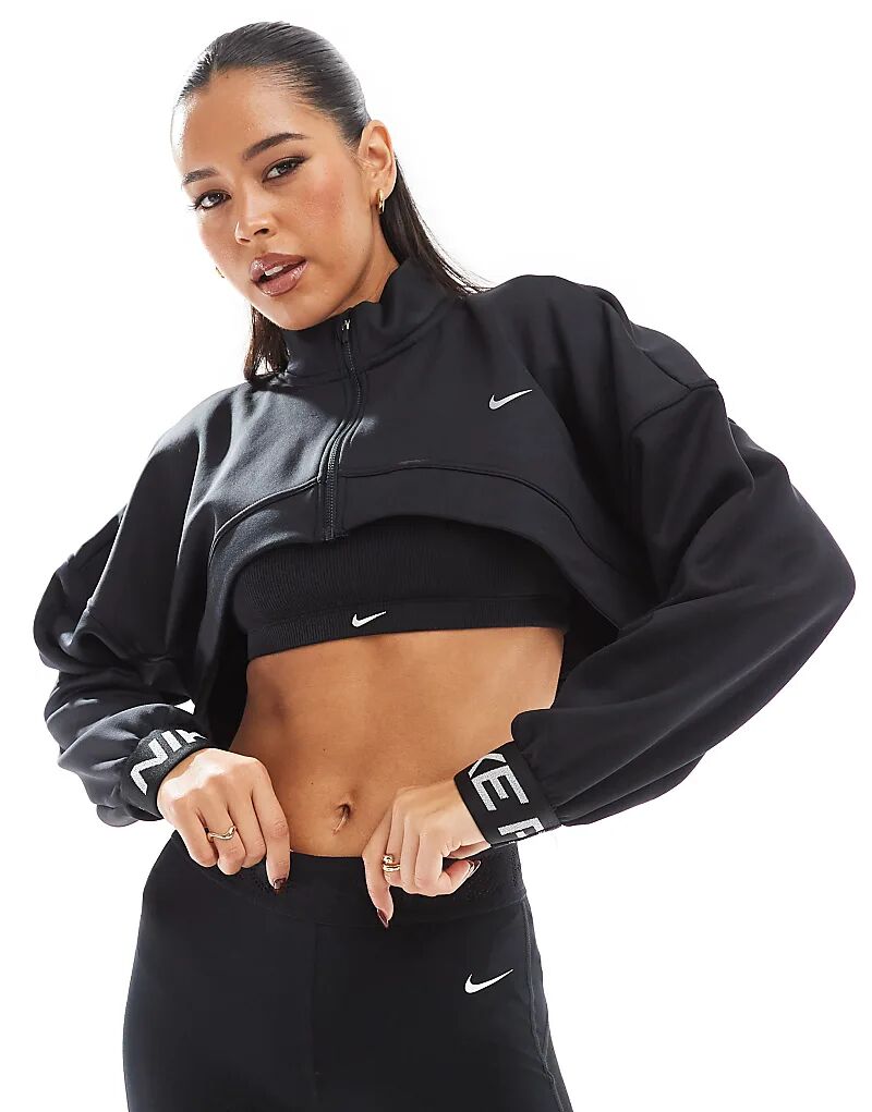 

Укороченный флис Nike Pro Training черного цвета Nike Training