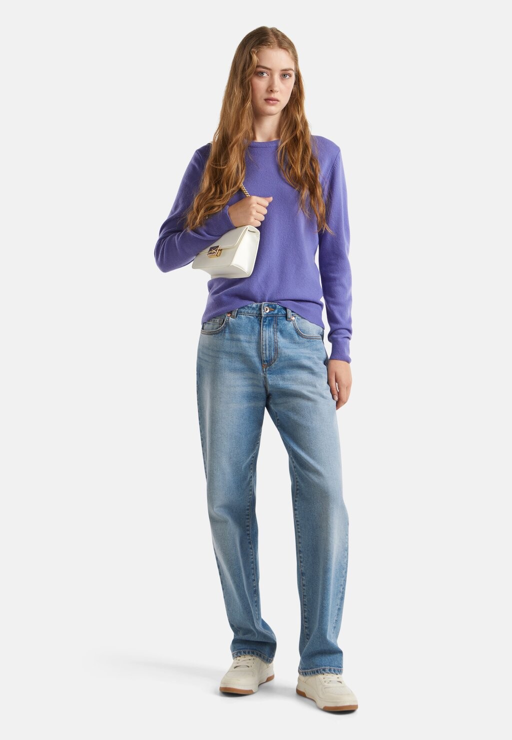 

Джемпер CREW NECK United Colors of Benetton, сиреневый