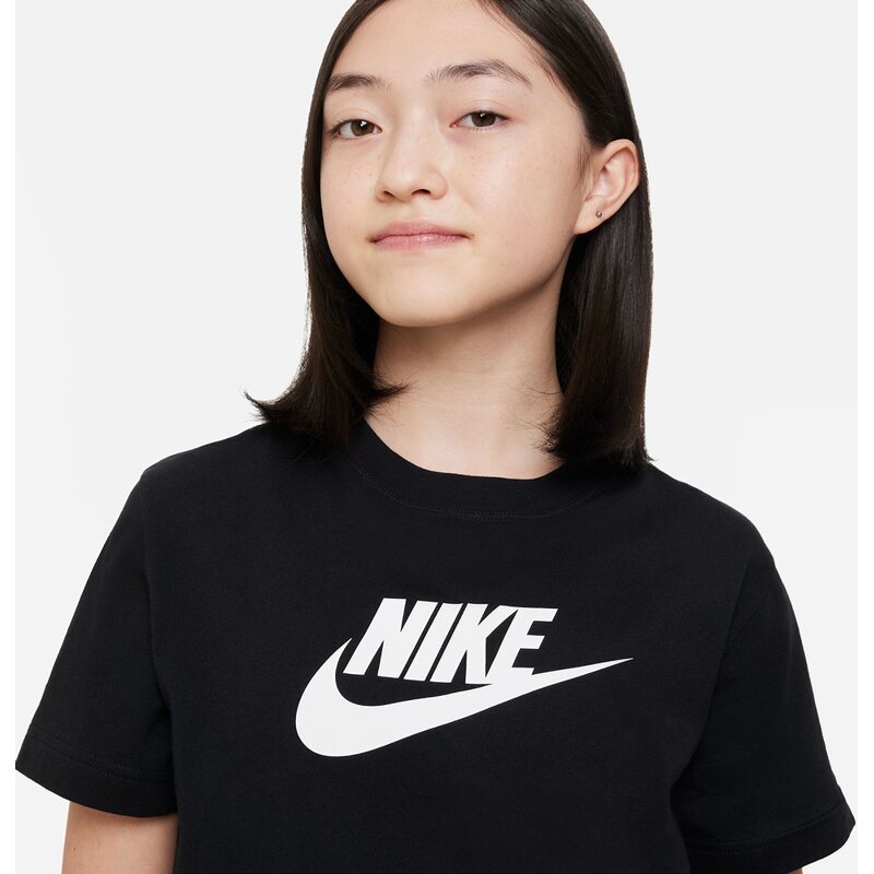 Shirt g nsw tee futura ss boy Nike, черный — фото 4