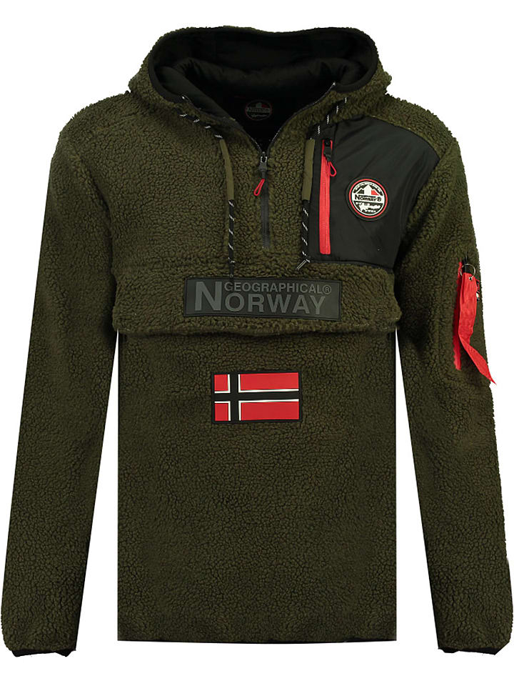 

Флисовый пуловер Geographical Norway Fleece Terifique, хаки