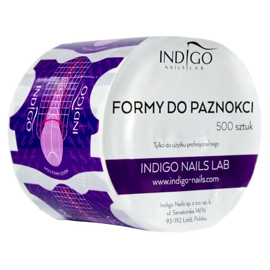 

Формы для моделирования ногтей цвета индиго 500 шт., Indigo