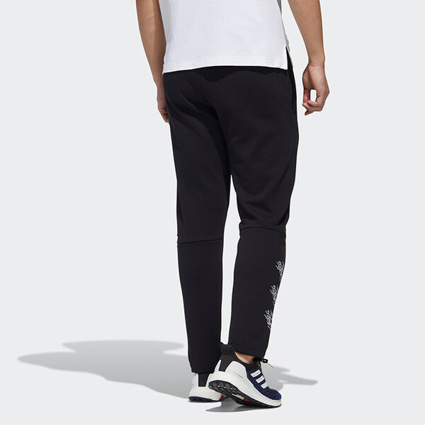 Спортивные штаны adidas Ub Pnt Wv Deco logo Printing Training Running Casual Sports Pants Black, черный — фото 4