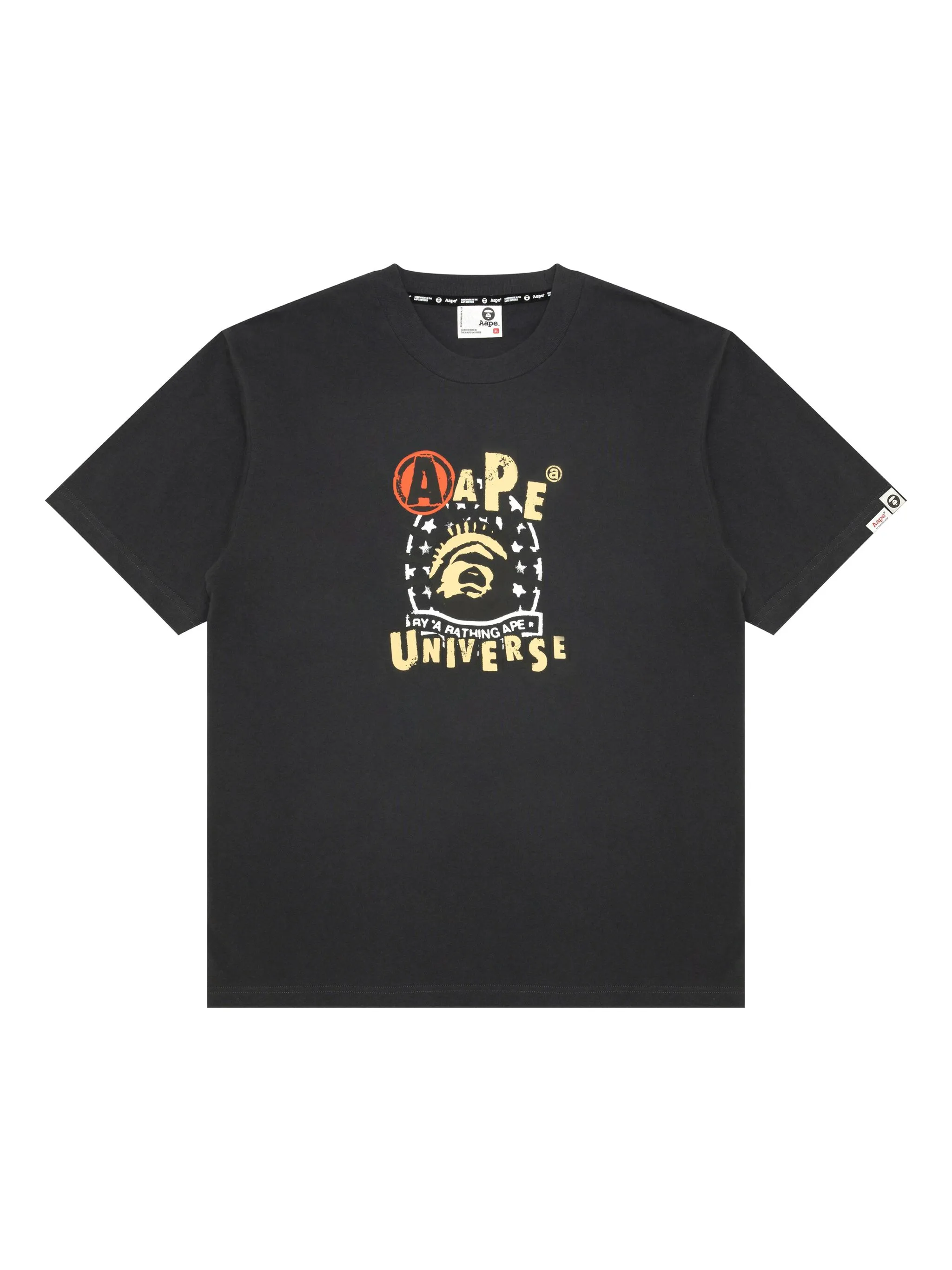 

Футболка с графичным принтом Aape By A Bathing Ape, черный