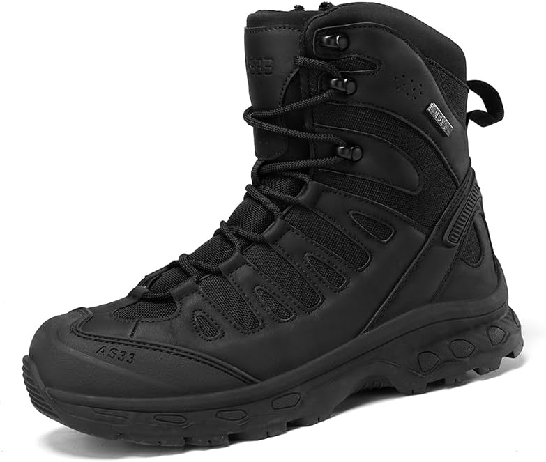 

Мужские тактические военные ботинки с боковой молнией, легкие мотоботы, рабочая обувь, боевые армейские ботинки для мужчин, походные ботинки Senlongbao, черный