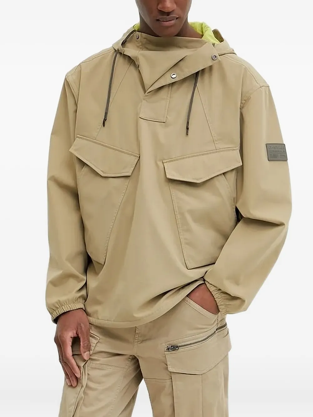

Куртка с капюшоном и накладными карманами G-Star RAW, нейтральный