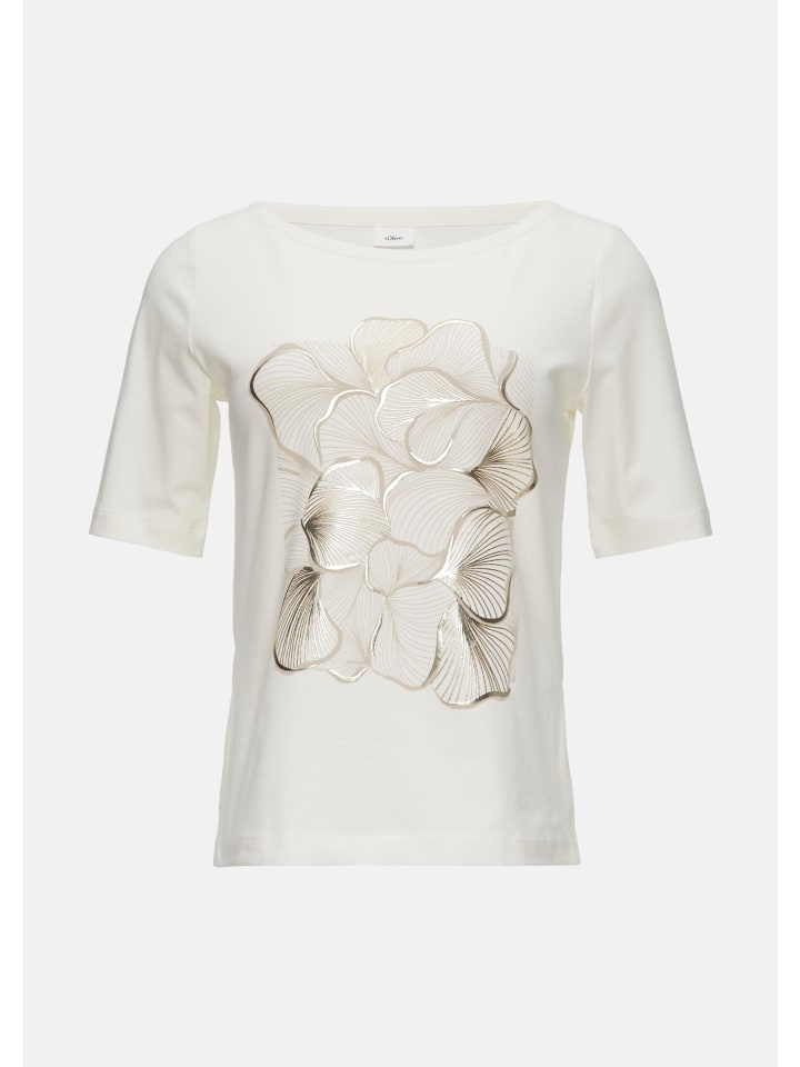 

s.Oliver Футболка цвета 02D2_ecru, Бежевый, s.Oliver Футболка цвета 02D2_ecru