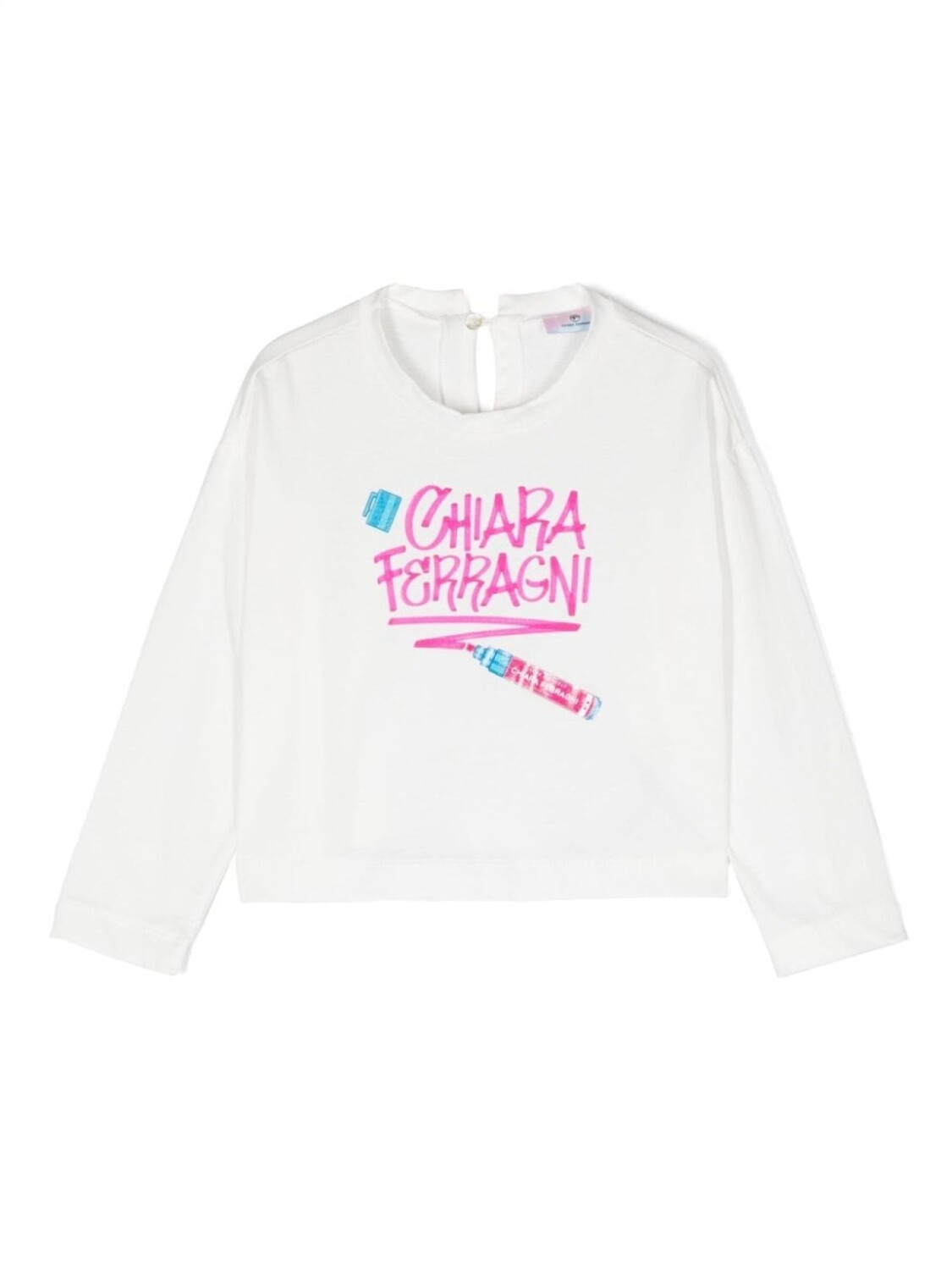 

Chiara Ferragni толстовка с логотипом, белый