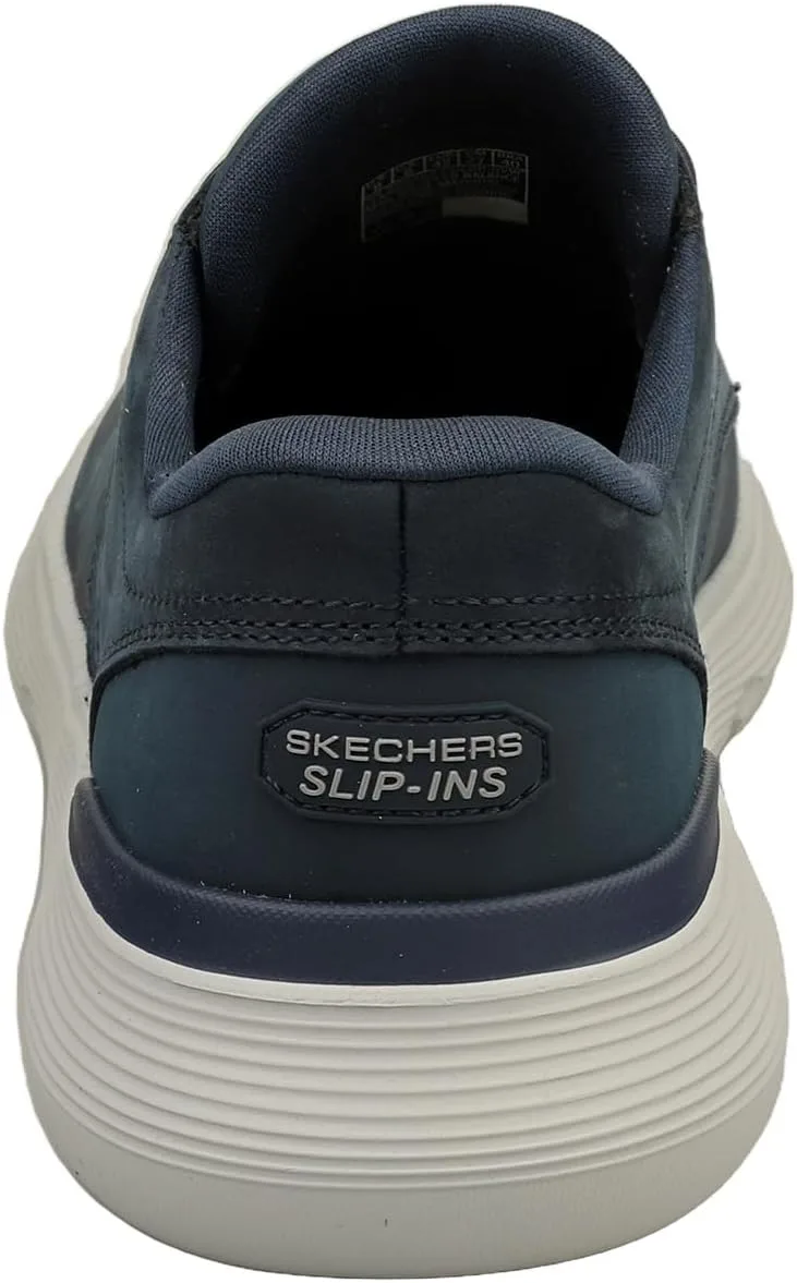 Мужские повседневные лоферы Skechers Garza Gervin, белый/темно-синий — фото 4
