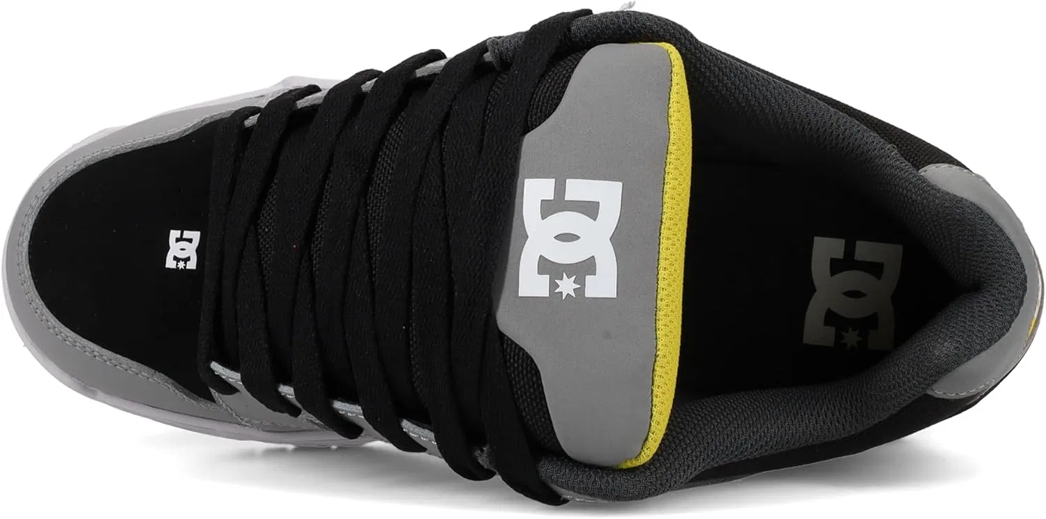 Мужские кроссовки DC Shoes Coiler, Light Grey/Dark Grey/Yellow — фото 3
