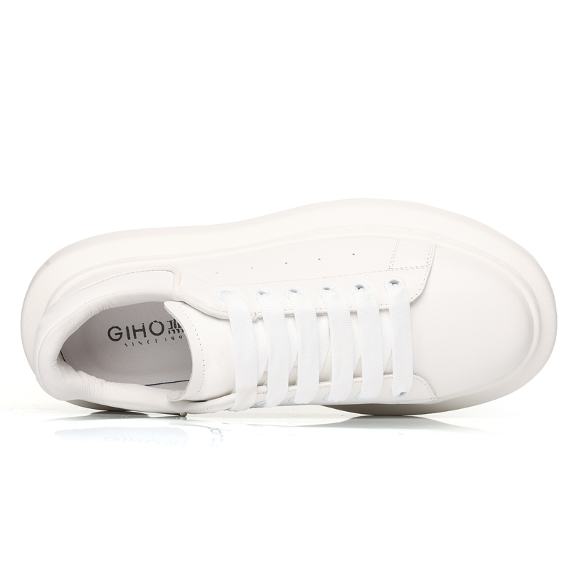 Дышащие низкие скейтерские кроссовки Men's GIHO, белый — фото 3