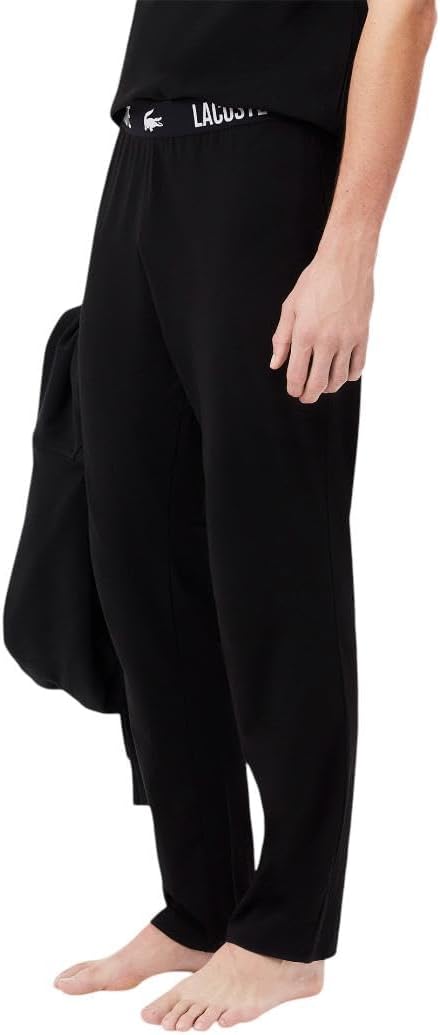 Брюки Lacoste Straight Fit, пижамные брюки для мужчин, черный — фото 3