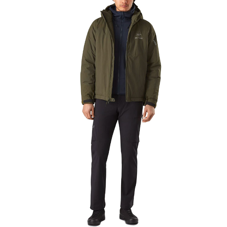 Пуховик зимний мужской Arcteryx, Зелёный Драцена/Драцена — фото 4