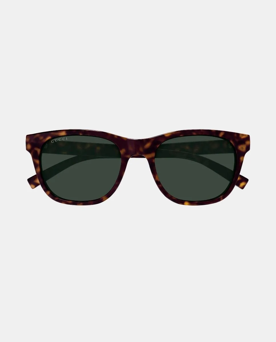 Овальные солнцезащитные очки для мужчин из инжектированного материала Gucci, коричневый — фото 2
