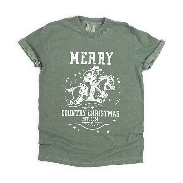 

Футболка Merry Country Christmas Simply Sage Market, Moss, Зеленый, Футболка Merry Country Christmas Simply Sage Market, Moss