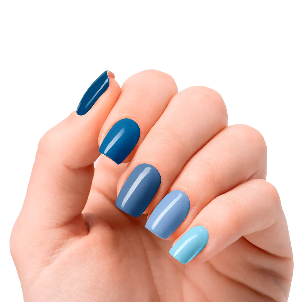 Лак для ногтей Láminas de uñas de gel melancholic heart premium luxe #solid Nooves, 20 шт. — фото 3