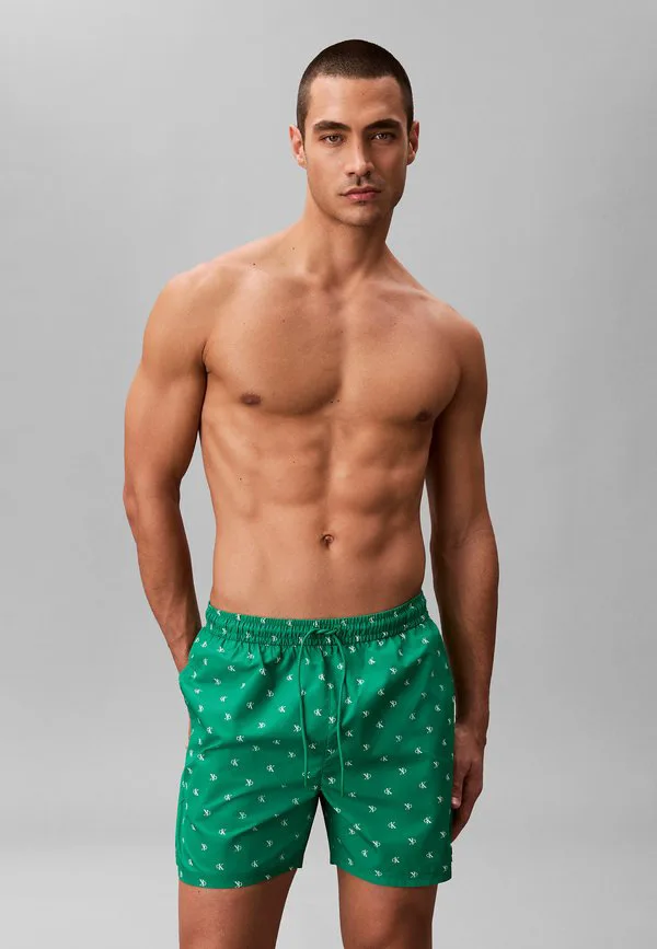 Плавки средней длины с завязками на поясе, базовые модели. Calvin Klein Swimwear, Diamond Logo Mardi Gras