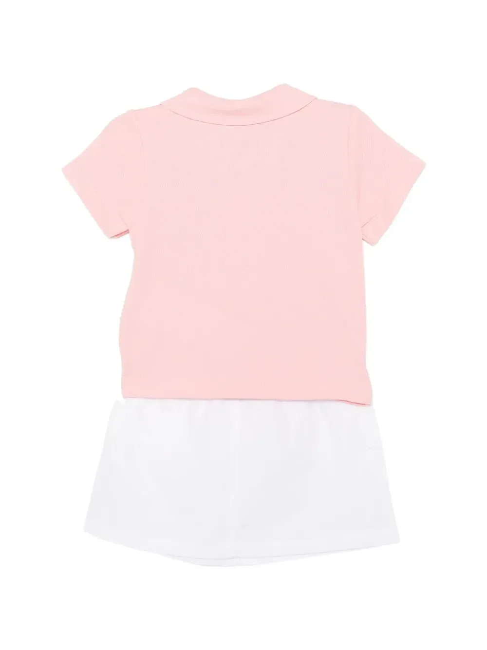 Комплект из топа и юбки с аппликацией Moschino Kids, розовый — фото 2