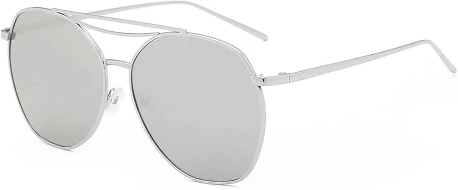 

Солнцезащитные очки XINXIN в ретро-стиле с крупной металлической оправой и многоугольными линзами, для улицы, фотосъемки, отдыха и пляжа (цвет: B, размер: средний), B