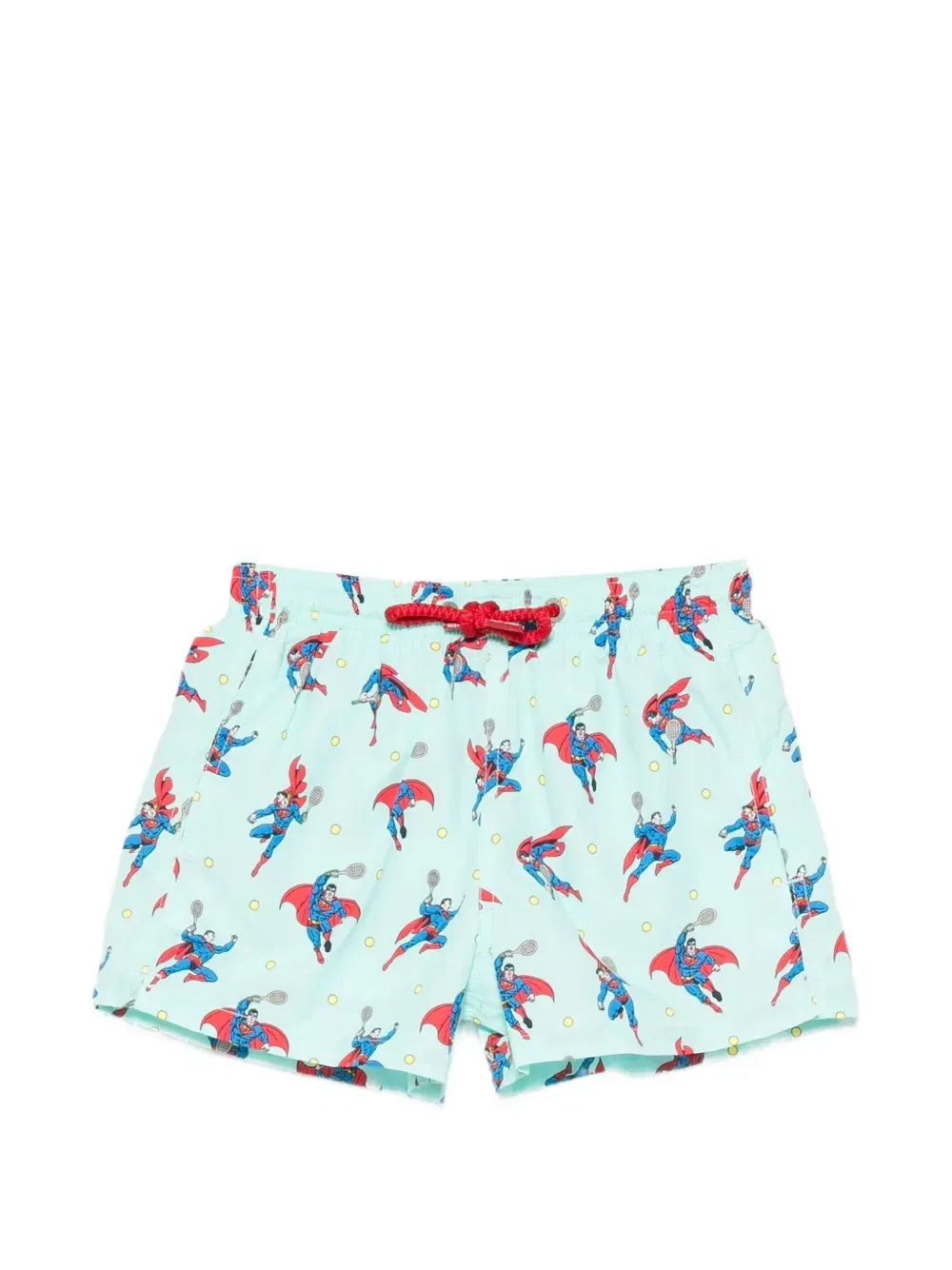 Шорты для плавания Х Superman Jean Lighting завязками с логотипом Mc2 Saint Barth Kids, синий
