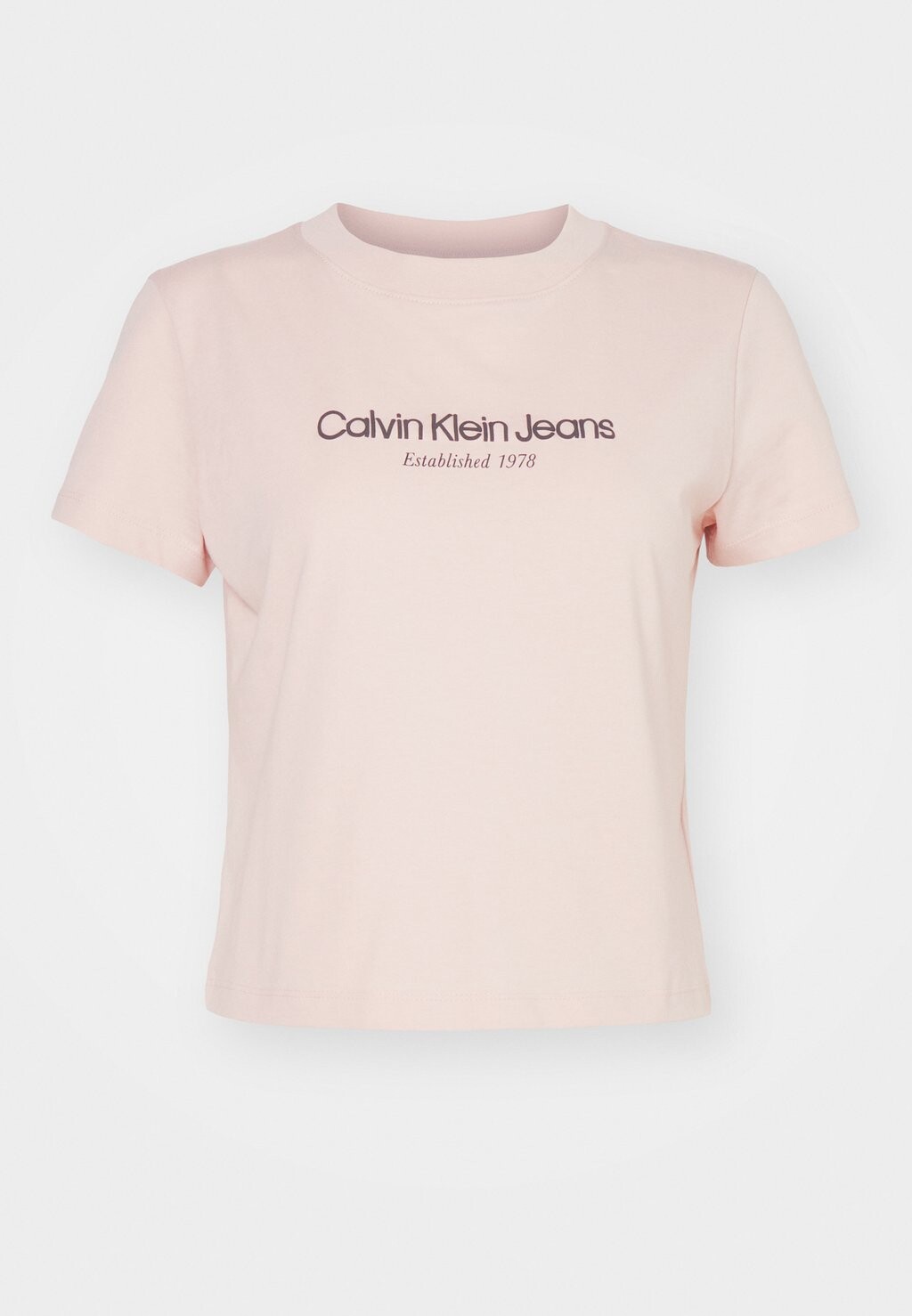 

Принт на футболке INSTITUTIONAL GRAPHIC Calvin Klein, розовый
