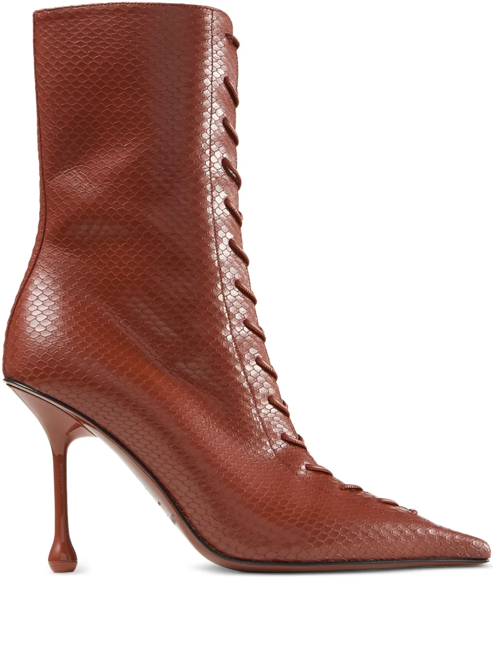 Ботильоны Scarlett 95 на шнуровке Jimmy Choo, красный
