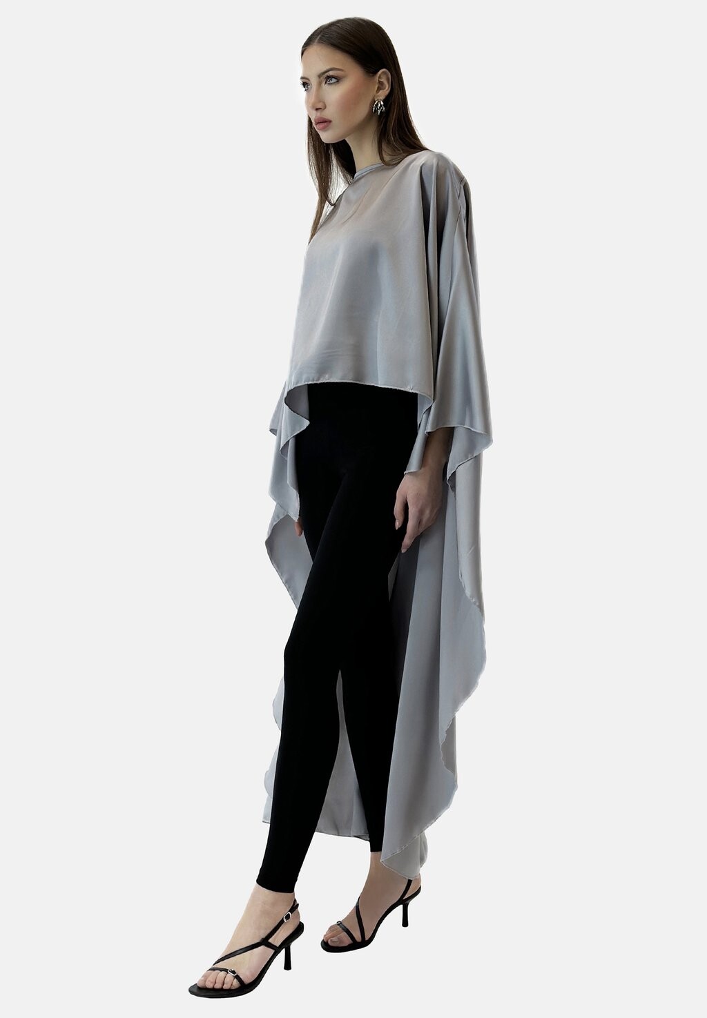 

Пончо ABAYA ABAYA Elara, серый