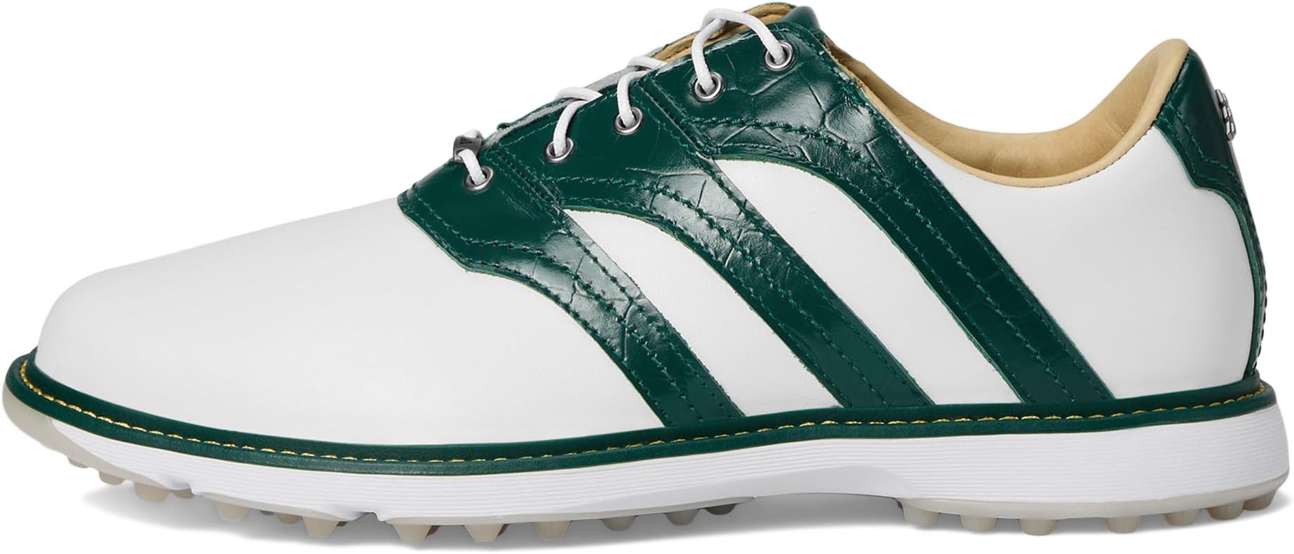 Кроссовки adidas Golf MC Z-Traxion Spikeless Golf Shoes, цвет Footwear White/Collegiate Green/Yellow — фото 4