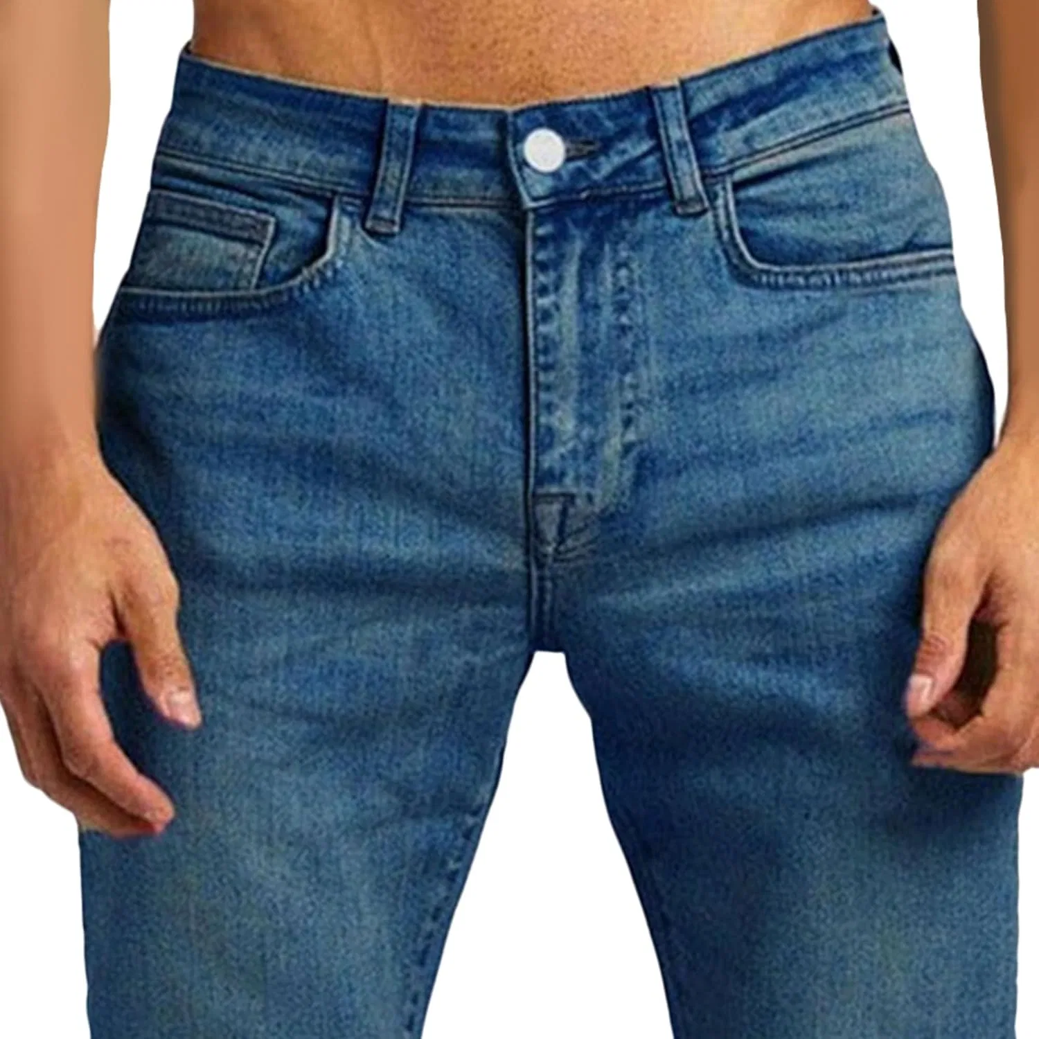 Джинсы классические Slim Fit, Dark Blue — фото 2