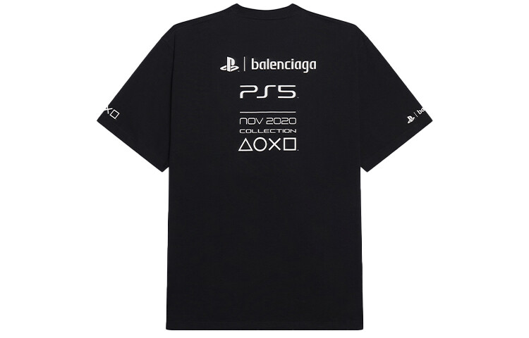 Футболка Balenciaga x PlayStation Boxy, черный — фото 2