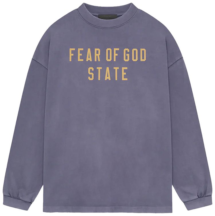

Футболка Fear of God Essentials Heavy Long-Sleeve Tee 'Lavender', фиолетовый