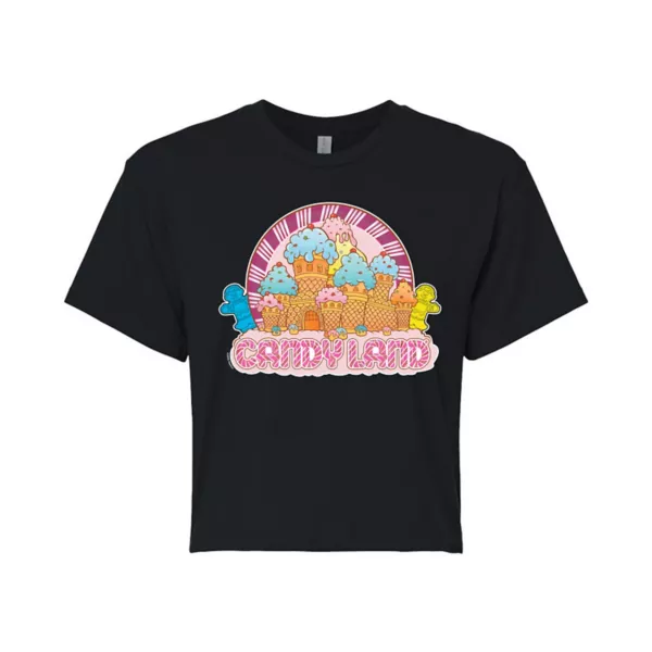 

Футболка с графическим принтом замка Candy Land для юниоров Hasbro, черный