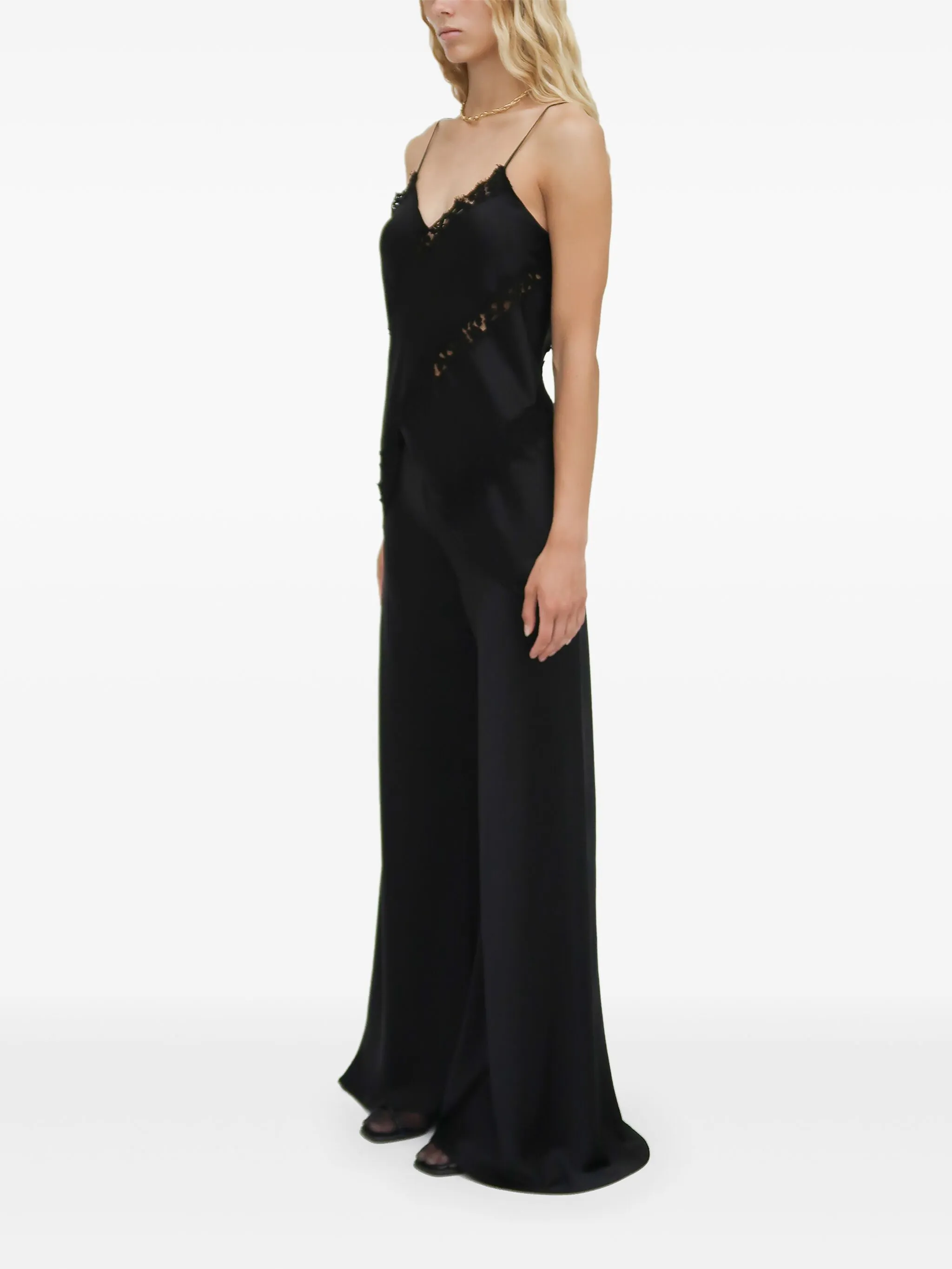 

Брюки широкого кроя Rosetta Getty, черный