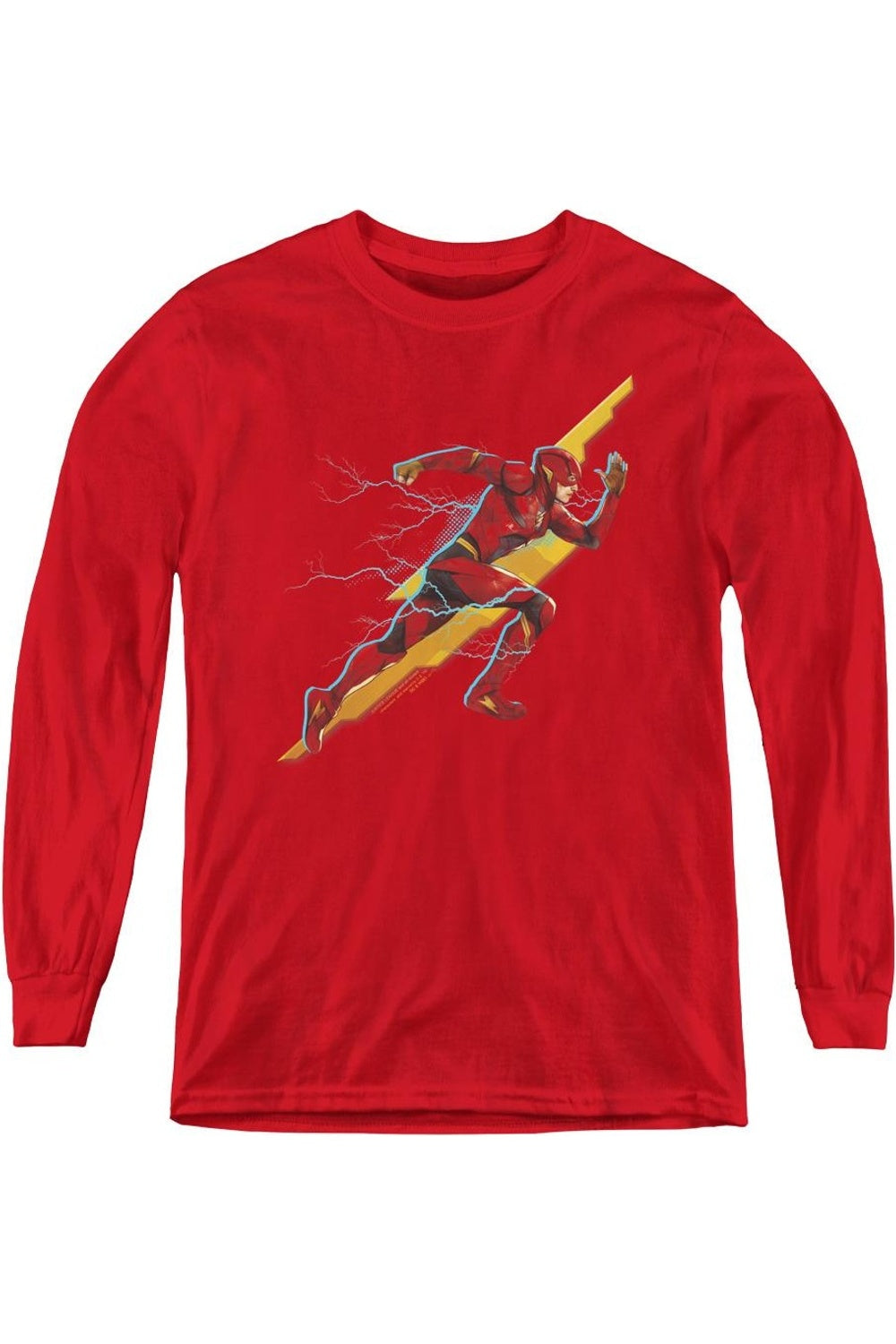 

Футболка с длинным рукавом "Флэш из Лиги справедливости" для молодежи Gildan, красный