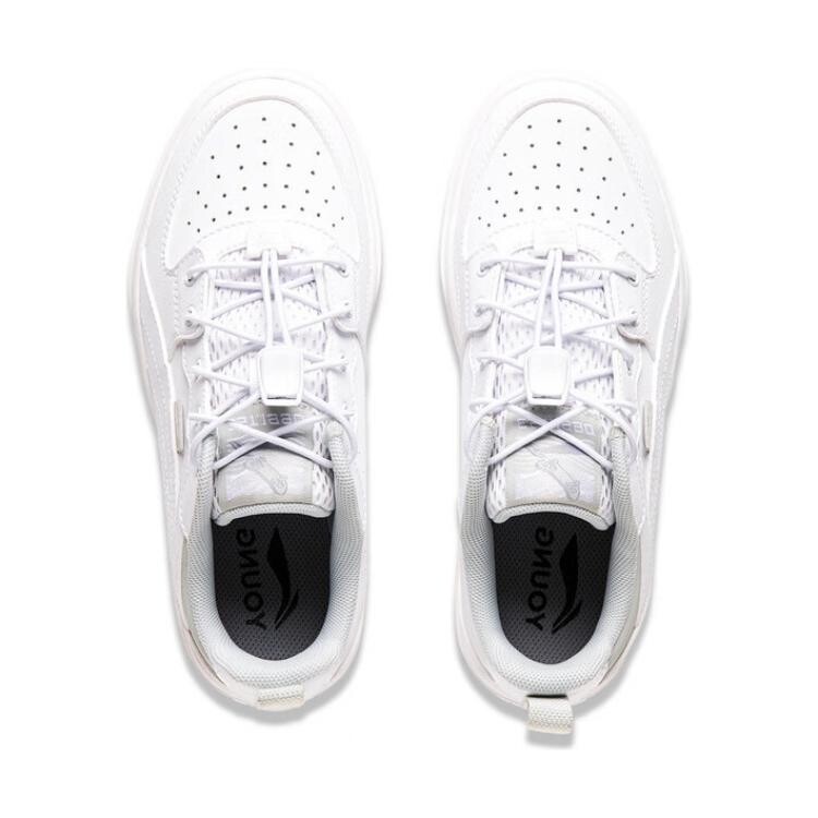 Кроссовки LINING YOUNG Kids Lifestyle Shoes GS Low-top White/Gray, белый/серый — фото 4