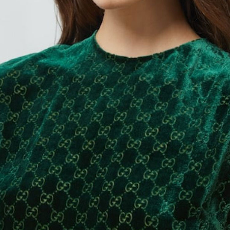 Жилет женский Gucci, элегантный крой, зеленый — фото 4