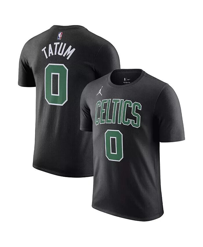 

Мужская футболка Jayson Tatum Black Boston Celtics 2022/23 Statement Edition с именем и номером Jordan