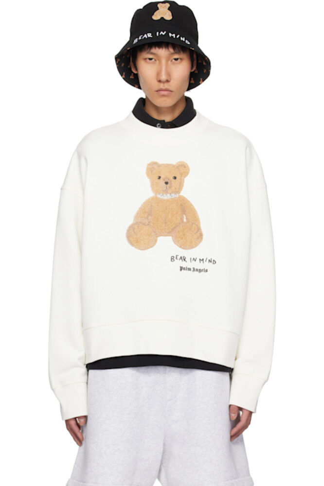 

Белая толстовка «Bear in Mind» Palm Angels
