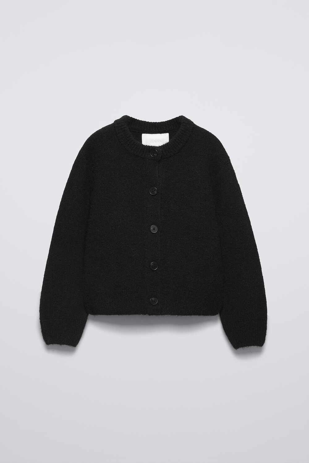 

Вязаный кардиган ZARA, черный