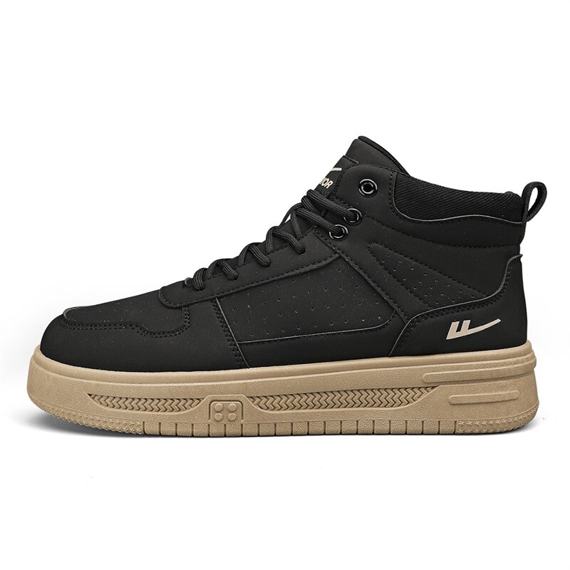 

Кроссовки WARRIOR Skateboarding Shoes Men High-top Black, черный