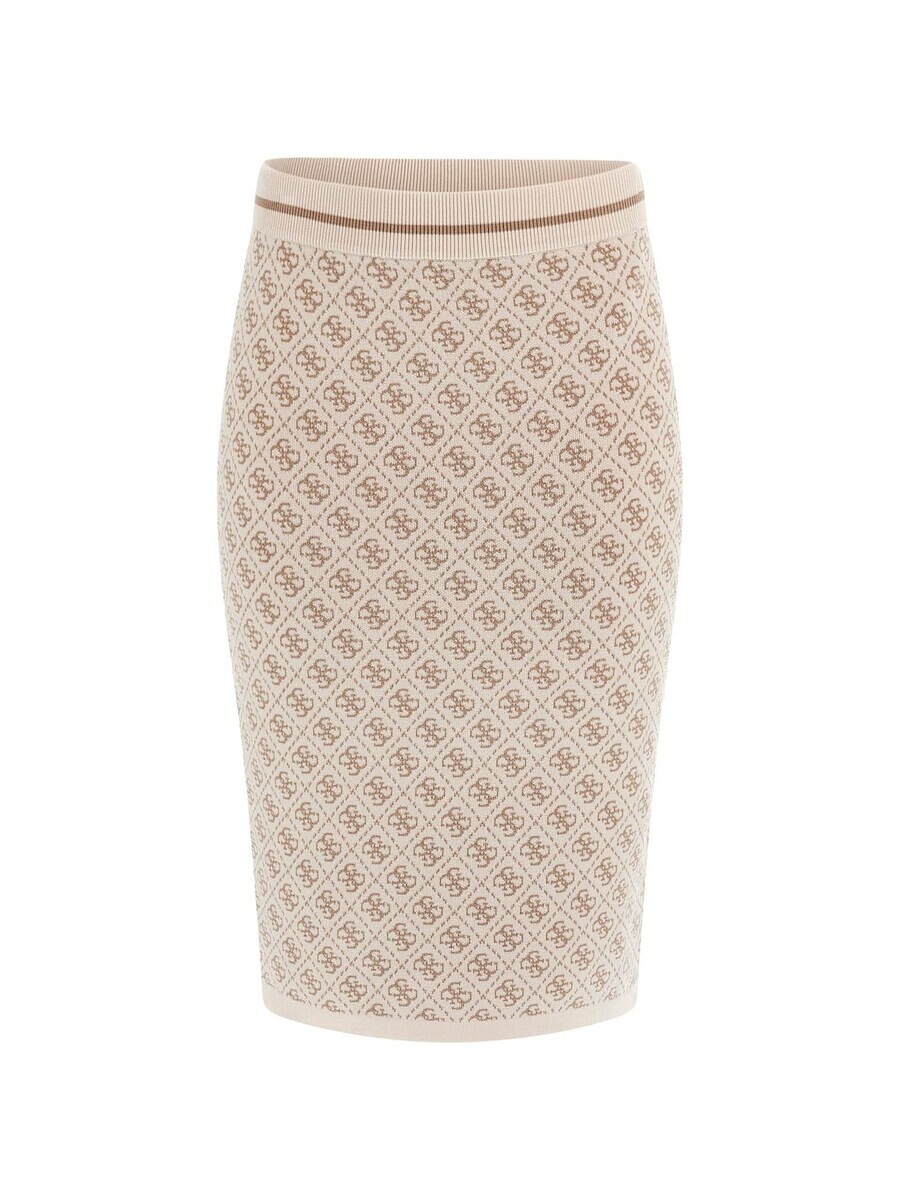 

Юбка миди GUESS Skirt Lise, бежевый
