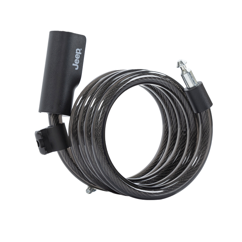 

Велосипедный тросовый замок ABS+PVC+Steel Cable+Zinc Alloy Unisex Jeep, key lock[черный 1 50cm]bold 12mm steel cable