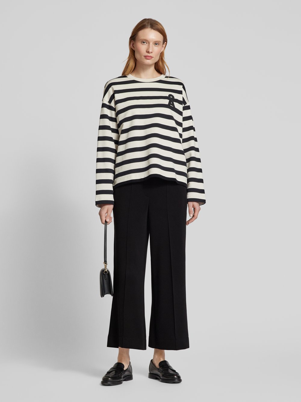 

Кюлоты из модальной смеси с высокой талией s.Oliver BLACK LABEL, черный