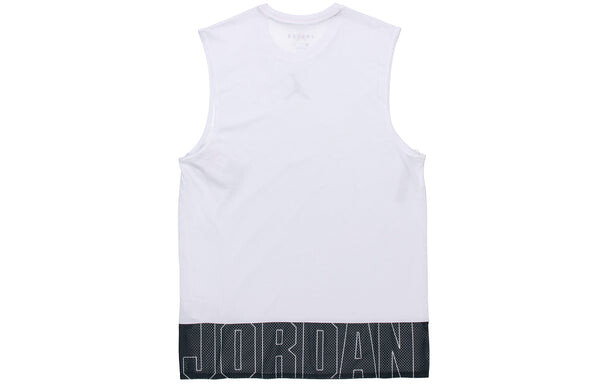 Майка Air Jordan Basketball Training Sports Sleeveless Vest White, белый — фото 2