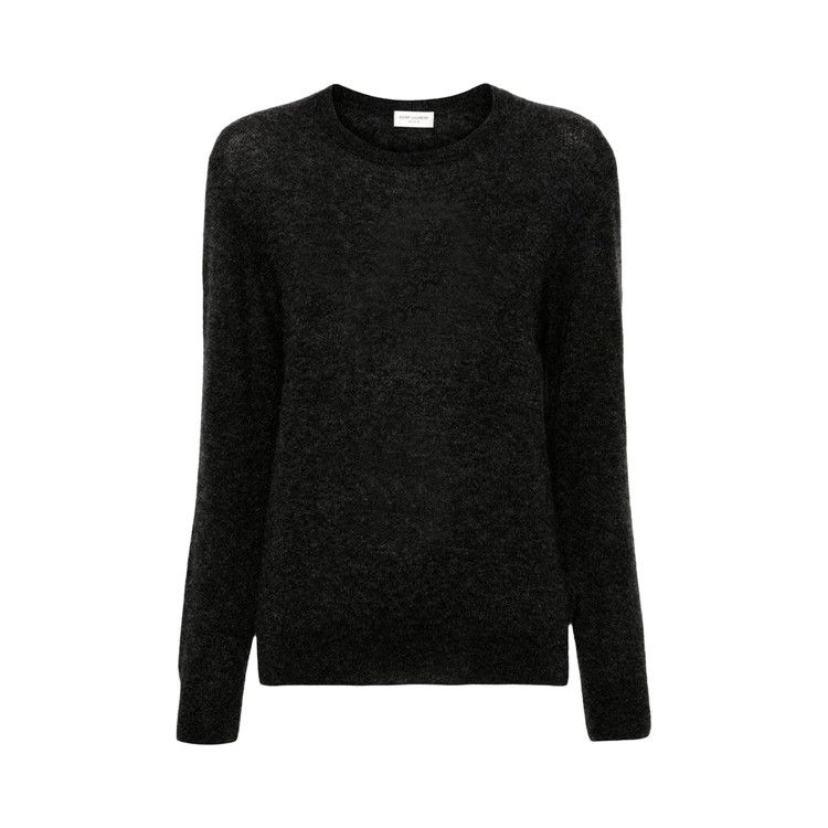 

Лонгслив Saint Laurent V-Neck Long-Sleeve Jumper, Charbon
