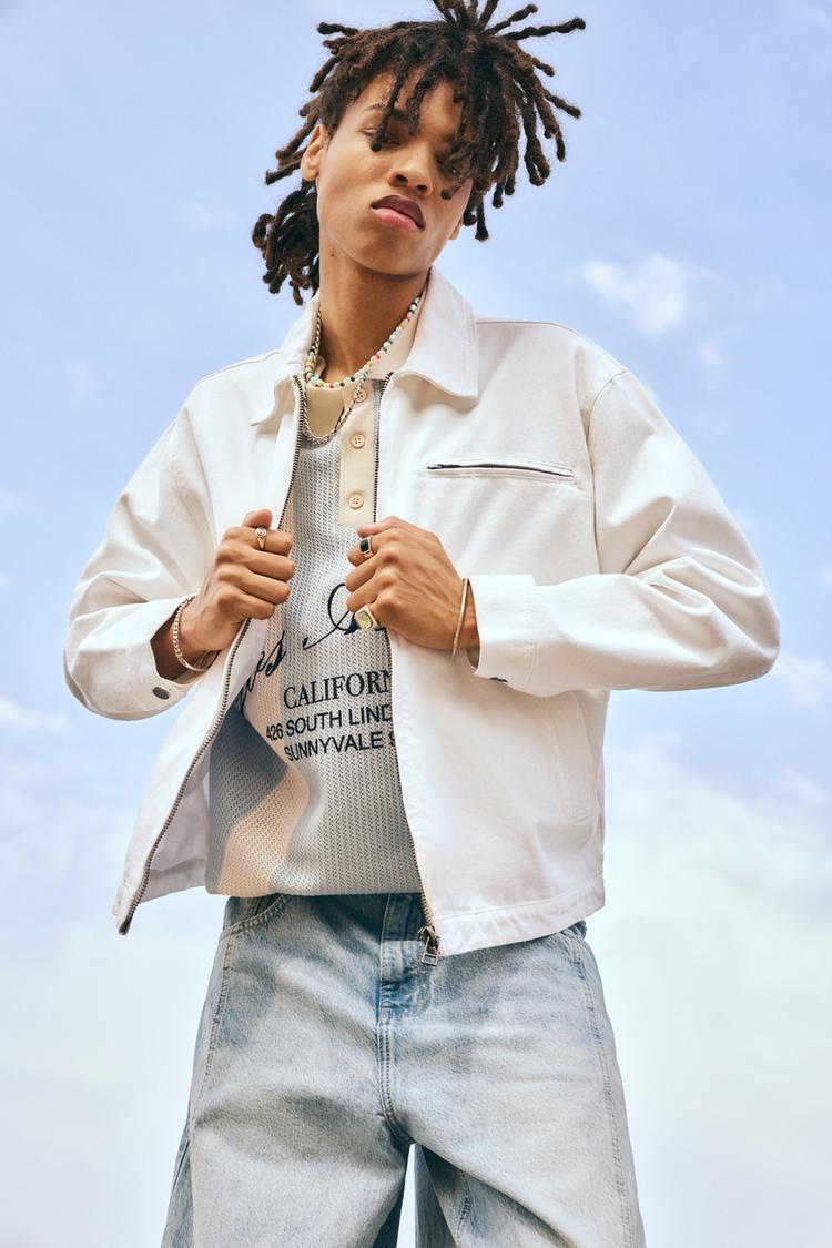 

Куртка рабочая Pull And Bear, бежевый