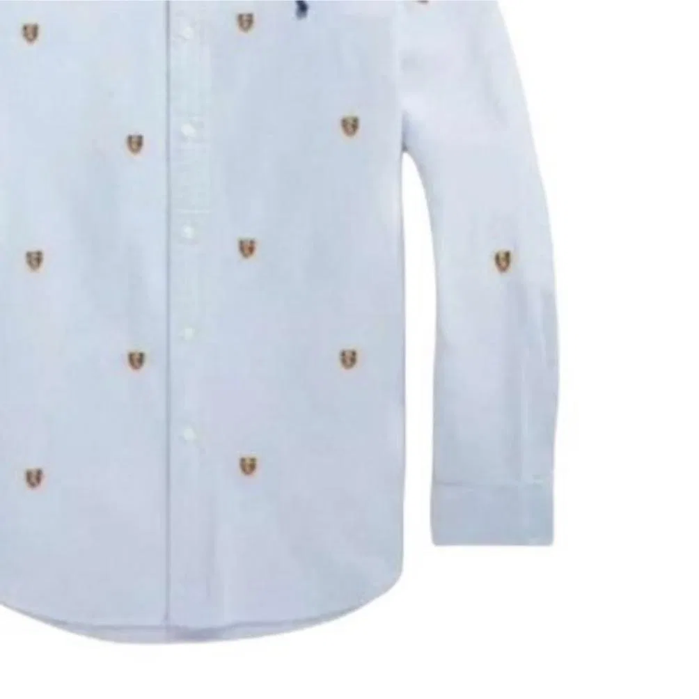 Рубашка Polo Ralph Lauren Classic Version синяя — фото 3