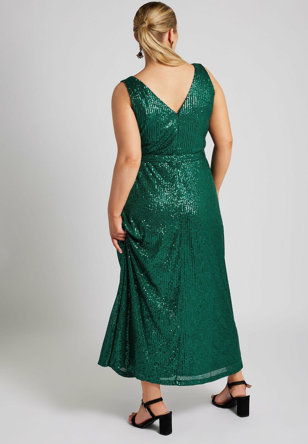 

Одежда для особых случаев SEQUIN V-NECK Yours Clothing, темно-зеленый